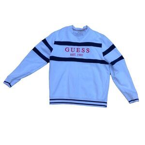 STRIPED Guess Shirt Sweater XL White/Navy